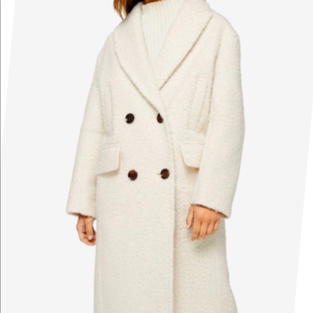 Boucle white coat